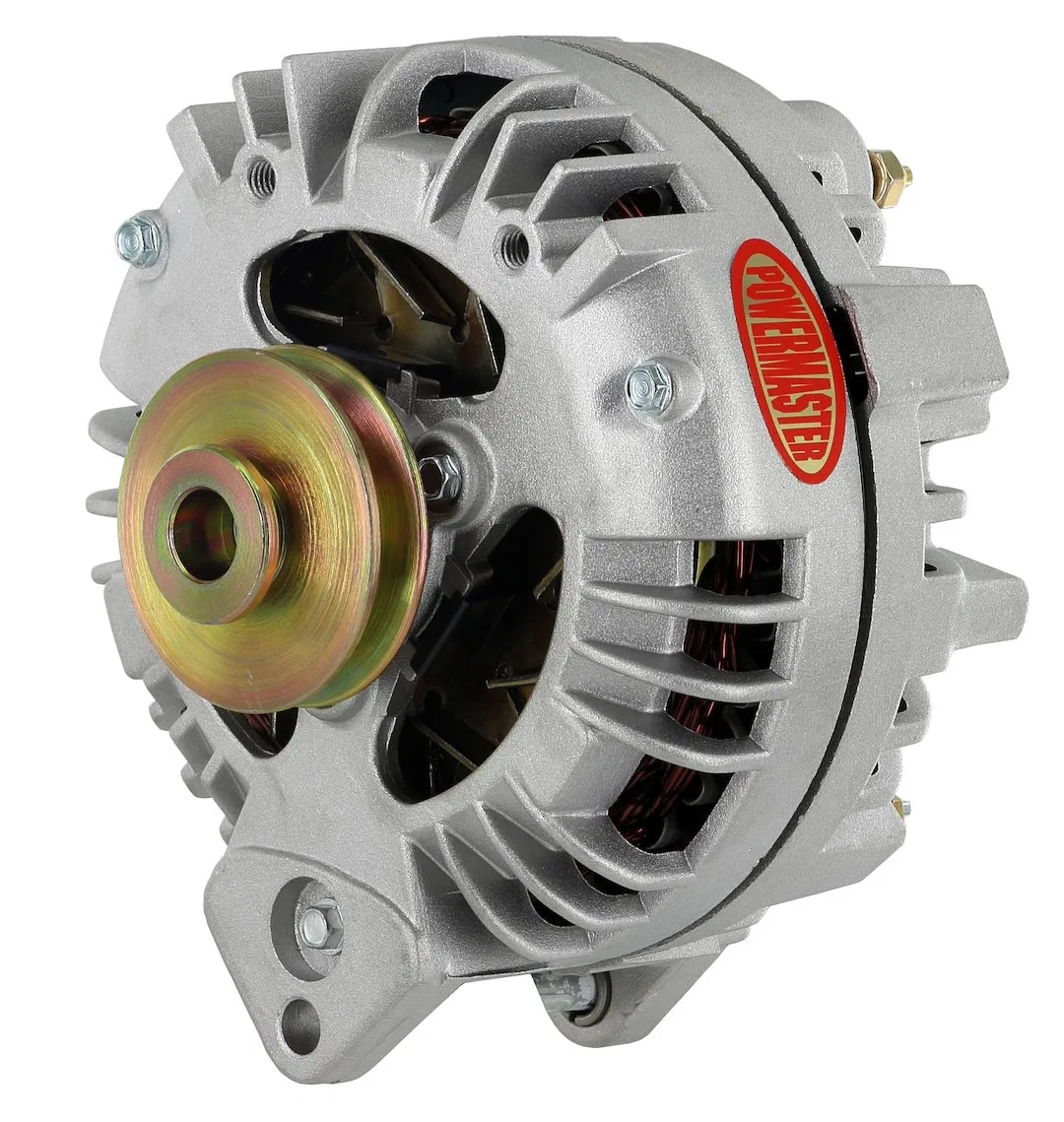 75191 – POWERMASTER Alternator/ Generator, Chrysler Square Back Style 1V-Belt Pulley 90 Amp One Wire Natural Finish